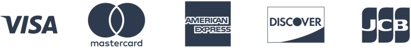Paiement disponible avec les cartes arborant un de ces logos